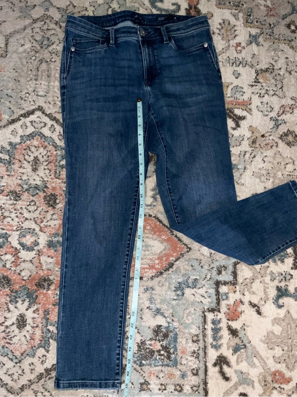 J. Jill Authentic fit slim ankle Jeans in Dark Blue Denim - Picture 7 of 11